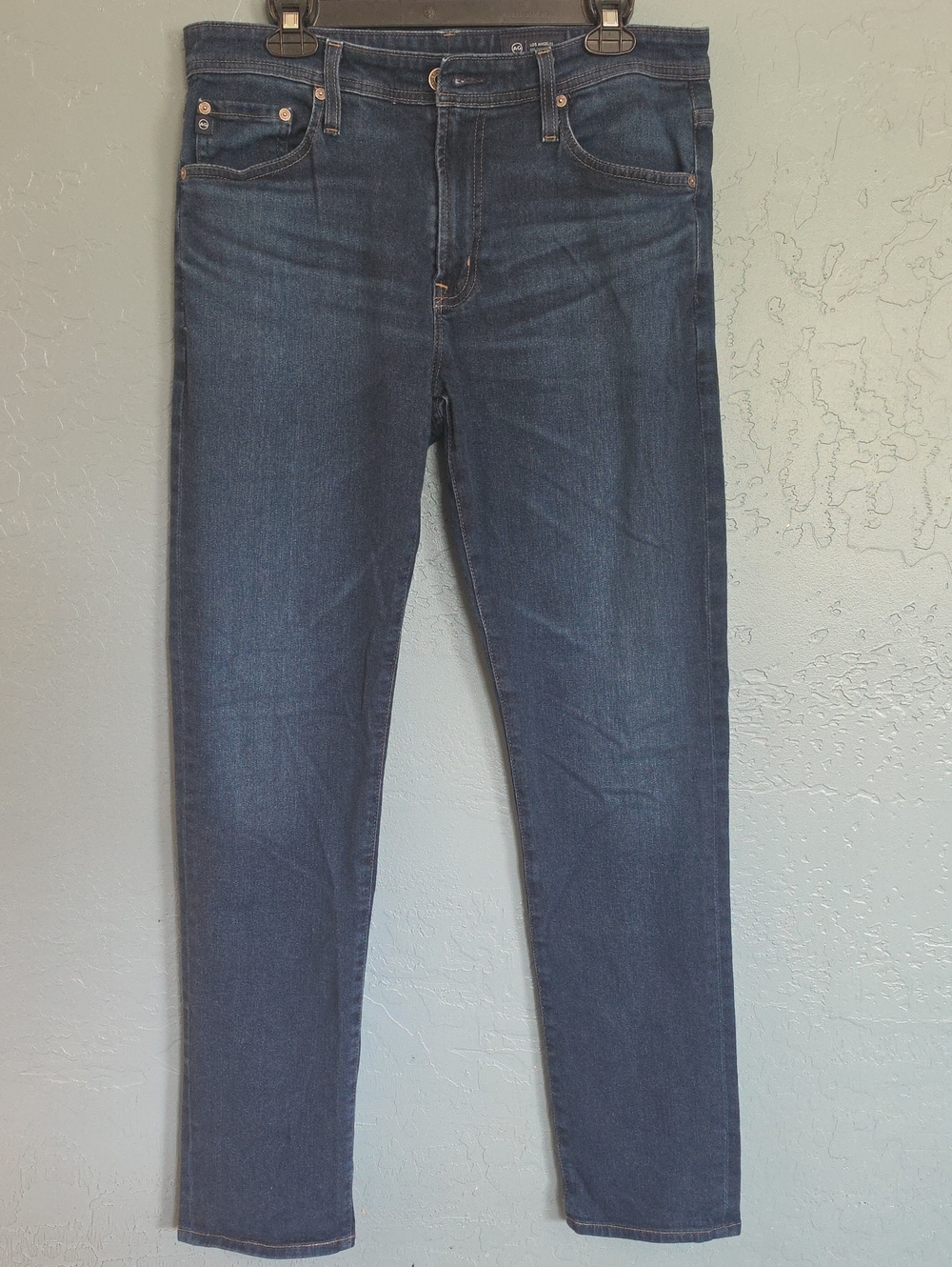 AG Adriano Goldschmied Everett Men's Slim Straight Jeans in Dark Indigo 33 33